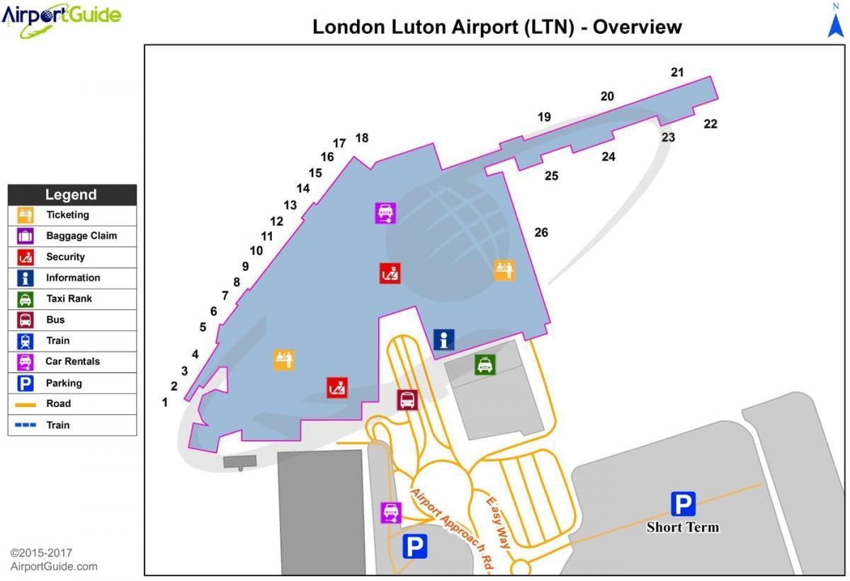 l'aéroport de Luton