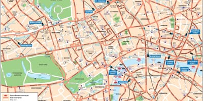 Londres, royaume-uni carte