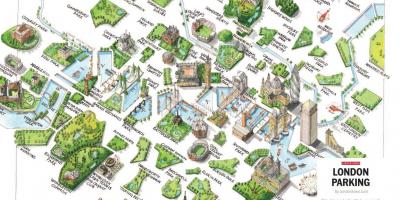Carte des parcs de Londres