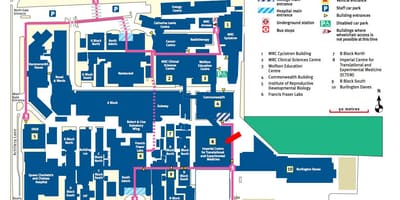 Carte de l'Imperial College de Londres