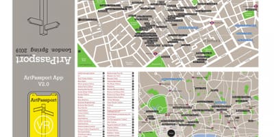 Carte des galeries d'art de Londres