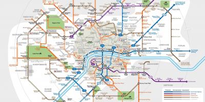 Londres cycle de l'autoroute de la carte