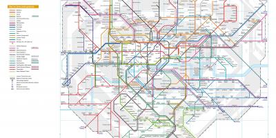 Carte du Train de Londres