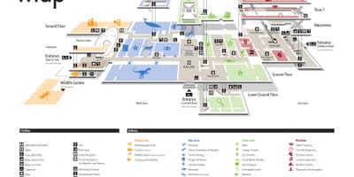 Carte de musée d'histoire naturelle de Londres
