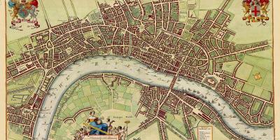 Carte vintage de Londres